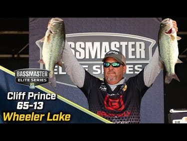 Cliff Prince leads Day 3 of Bassmaster Elite at Wheeler Lake with 65 pounds, 13 ounces