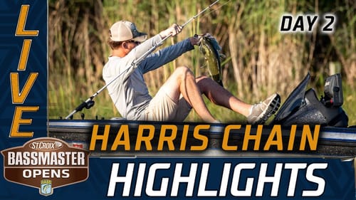 Highlights: Day 2 action at Harris Chain of Lakes (Bassmaster Open)
