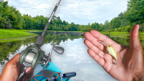 Cranking A Dirty Water Pond For BIG BASS (SUMMER CRANKIN)