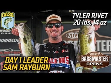 Tyler Rivet leads Day 1 of Bassmaster Open at Sam Rayburn (20 lbs, 14 oz)