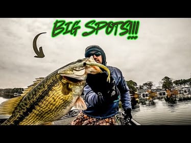 CRUSHING BIG BASS Before MAJOR SNOW STORM