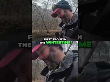 Winter Trout Fishing: My First Catch of the Season! #shorts