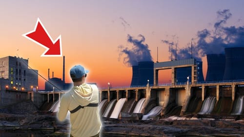 Fishing A Power Plant Spillway Loaded With Fish! (NEW PB & Species Landed)