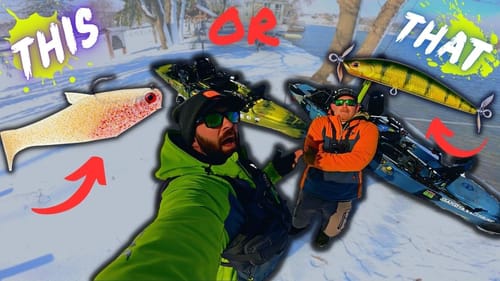 Kayak Fishing With Big Swimbaits AND Spybaits In 32 Degree Water?!