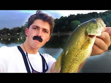 Mustache Topwater FISHING For River BASS