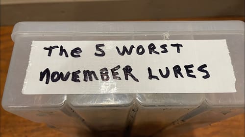 The 5 Worst Lures For November Fishing