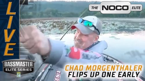 Chad Morgenthaler flips up an early keeper on Guntersville