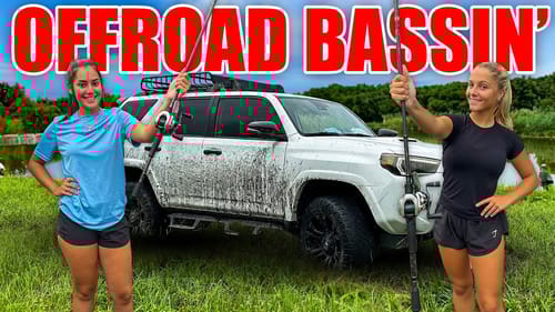 Hilary and Nicki Go Off-Road Bass Fishing!