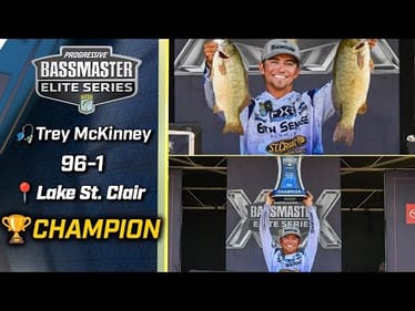 Trey McKinney wins 2025 Bassmaster Elite at Lake St. Clair with 96 pounds, 1 ounce