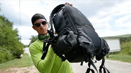 My First Day Back Adventure Backpack Fishing