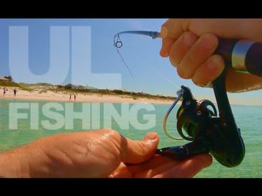 Ultra Light Surf Fishing + SHARK ENCOUNTER