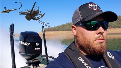 How to Rig a Darter Head Worm for Bass & My Finesse Football Jig Setup | A Quick Lake Oroville Trip