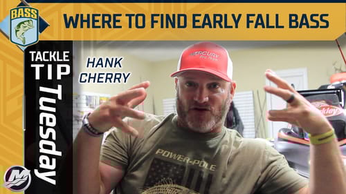 Where Hank Cherry looks for bass early in the fall