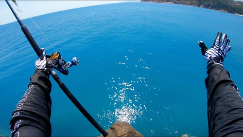 Fishing from a helicopter pad