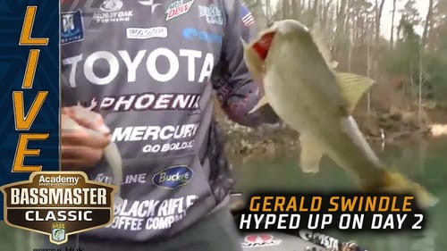 CLASSIC: Swindle gets hyped with a bonus catch