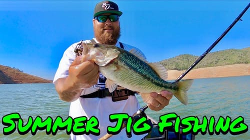 Jig Fishing Tricks for Deep Summer Bass on Lake Oroville During a Northern California Drought