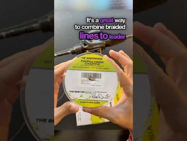 Tying on a Leader Line with the Alberto Knot #fishing