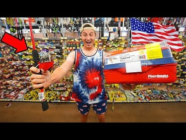 4th of July Gear ONLY Fishing Challenge For Biggest Fish!