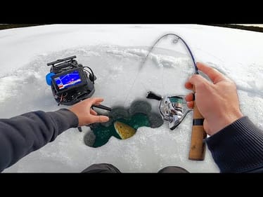 Uber CLEARWATER Bass Fishing Through The ICE!