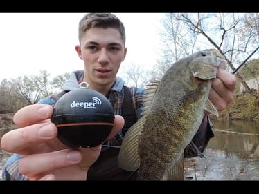Catching River Smallmouth Bass w/ Deeper