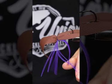 Finesse Football: Matte Brown Purple #bassunion #bassunionjigs #bassunionguideservice