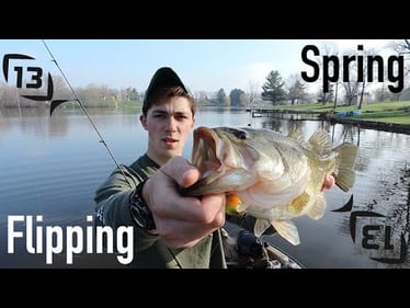 Flipping Spring Bass Fishing (Hooksets Included)