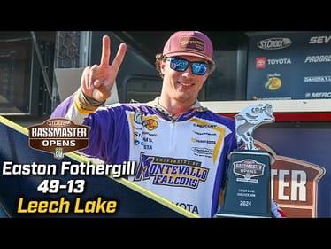 Easton Fothergill wins 2024 Bassmaster OPEN at Leech Lake with 49 pounds, 13 ounces
