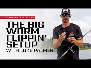 The BIG FLIPPIN' WORM setup! (Rod, Weight and Line)